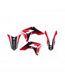 Kit grafic BLACKBIRD + husă șa HONDA CRF 250R '22-'24, CRF 450R '21-'24 DREAM 4 culoare Rosu Negru