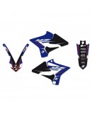 Kit grafic BLACKBIRD + husă șa YAMAHA YZ 125/250 '15-'21 DREAM 4 culoare Albastru Negru