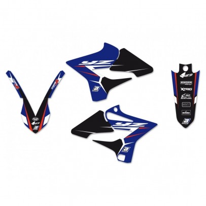 Kit grafic BLACKBIRD + husă șa YAMAHA YZ 125/250 '15-'21 DREAM 4 culoare Albastru Negru