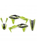 Kit grafic BLACKBIRD + husă șa KAWASAKI KXF 250 '17-'20 DREAM 4 culoare Verde Negru