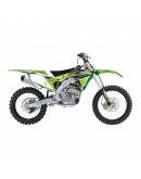 Kit grafic BLACKBIRD + husă șa KAWASAKI KXF 250 '17-'20 DREAM 4 culoare Verde Negru