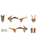 Kit grafic BLACKBIRD + husă șa KTM EXC  '12-'13, SX-SXF  '11-'12 ROCKSTAR ENERGY KTM