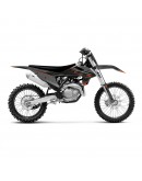 Kit grafic BLACKBIRD + husă șa KTM SX/SX-F '19-'22, EXC/EXC-F '20-'23 MAT BLACK