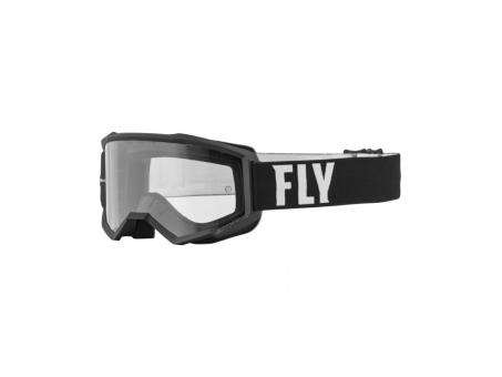 Ochelari cross/enduro Fly Racing Focus, Negru / Alb