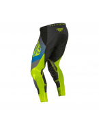 Pantaloni cross/enduro Fly Racing Lite-Gri/Galben/Albastru