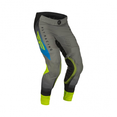 Pantaloni cross/enduro Fly Racing Lite-Gri/Galben/Albastru