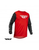 Tricou (bluza) cross-enduro Fly Racing model F-16 - Negru/rosu