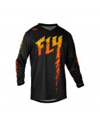 Tricou Copii Off-Road FLY RACING YOUTH F-16 - Negru/Portocaliu