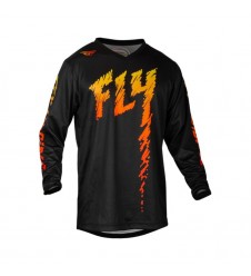 Tricou Copii Off-Road FLY RACING YOUTH F-16 - Negru/Portocaliu