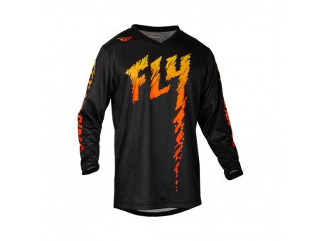 Tricou Copii Off-Road FLY RACING YOUTH F-16 - Negru/Portocaliu