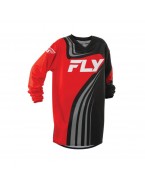 Tricou Copii Off-Road FLY RACING YOUTH F-16 - Negru/Rosu