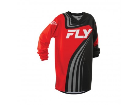 Tricou Copii Off-Road FLY RACING YOUTH F-16 - Negru/Rosu