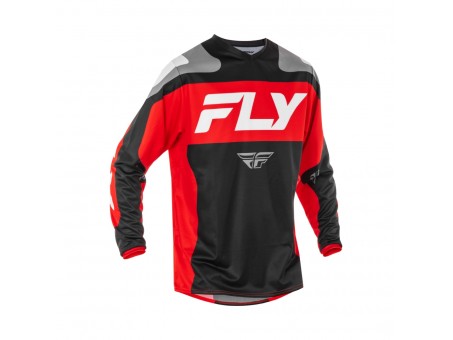 Tricou Off-Road FLY RACING F-16 - Negru/Rosu/Alb