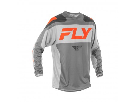 Tricou Off-Road FLY RACING F-16 - Gri/Portocaliu