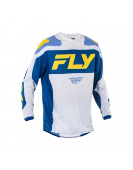 Tricou Off-Road FLY RACING F-16 - Alb/Galben/Albastru	