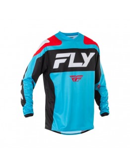 Tricou Off-Road FLY RACING F-16 - Negru/Albastru/Alb	