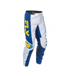 Pantaloni Off-Road FLY RACING F-16 - Alb/Albastru/Galben