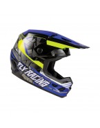 Casca Fly Racing Youth Kinetic Scorched - Albastru,Gri,Fluo (pentru copii)