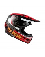 Casca Fly Racing Youth Kinetic Scorched - Rosu,Negru,Alb (pentru copii)