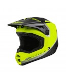 Casca de Cross Fly Racing Kinetic Vision - Negru / Galben / Fluorescent