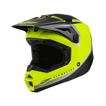 Casca de Cross Fly Racing Kinetic Vision - Negru / Galben / Fluorescent