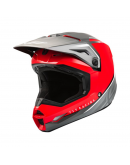 Casca cross/enduro Fly Racing Kinetic Vision - Gri / Rosu