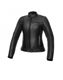 Geaca piele touring Spyke Stripe GP2 Lady - Negru