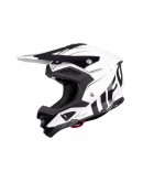 Casca cross-enduro UFO DIAMOND CARBON - Negru/Alb