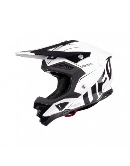 Casca cross-enduro UFO DIAMOND CARBON - Negru/Alb