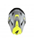 Casca cross-enduro UFO DIAMOND CARBON - Gri/Galben fluor