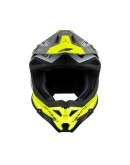 Casca cross-enduro UFO DIAMOND CARBON - Gri/Galben fluor