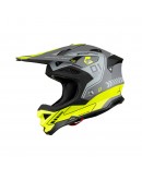 Casca cross-enduro UFO DIAMOND CARBON - Gri/Galben fluor