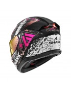 Casca Moto Integrala SHARK SKWAL i3 HELLCAT Mat - Negru/Gri/Roz (+1 viziera)