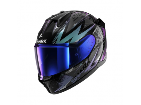 Casca integrala SHARK D-SKWAL 3 BLAST-R - Negru/Lucios/Gri/Violet