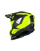 Casca cross-enduro UFO ECHUS - Negru/Galben fluor