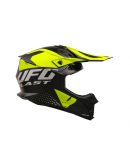 Casca cross-enduro UFO INTREPID - Negru/Galben fluor