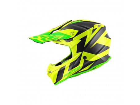 Casca cross KAPPA HELMET KV49 EVO GREAT - Negru/Galben mat