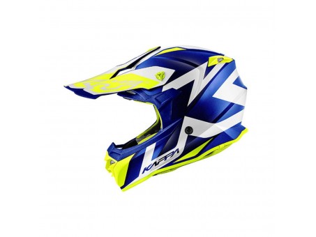 Casca cross KAPPA HELMET KV49 EVO GREAT - Albastru/Alb mat