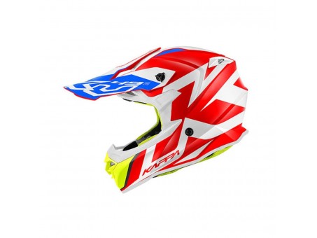 Casca cross KAPPA HELMET KV49 EVO GREAT - Rosu/Alb