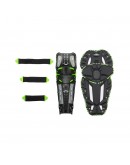 Set Genunchiere UFO CRYPTON - Negru/Verde fluor