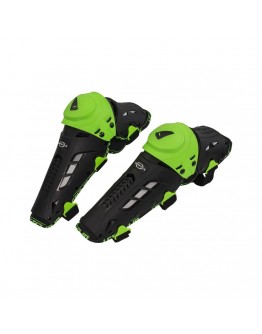 Set Genunchiere UFO CRYPTON - Negru/Verde fluor