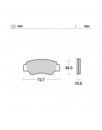 Placute Frana Spate Moto-Master CF Moto C-Force/Z-Force