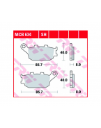 Placute de frana spate TRW MCB634SH Honda 750