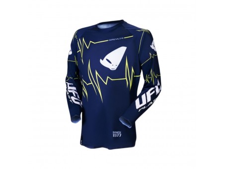 Tricou motocross UFO Slim Adrenaline Cross - Albastru