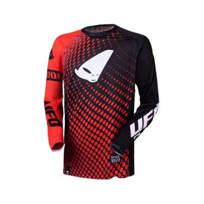 Tricou UFO Slim Radom Cross/Enduro - Rosu/Negru