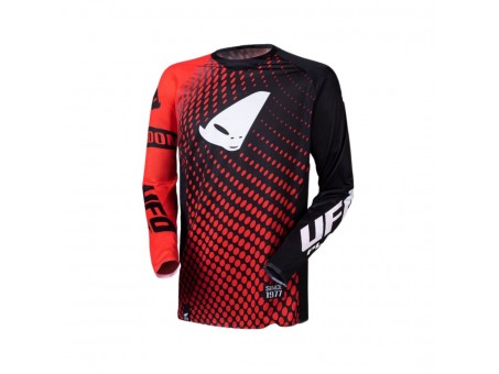 Tricou UFO Slim Radom Cross/Enduro - Rosu/Negru