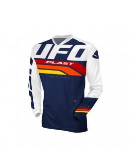 Tricou motocross UFO Horizon Jersey Cross - Albastru/Alb