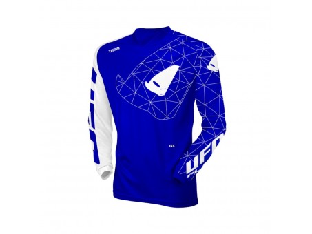 Tricou motocross UFO Tecno Jersey Cross - Albastru