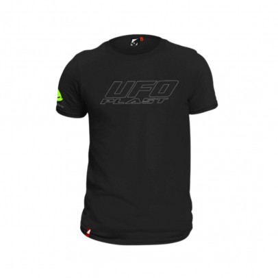 Tricou UFO Black 100% Cotton - Negru