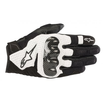 Manusi Alpinestars SMX-1 V2 Wentylowane - Negru/Alb